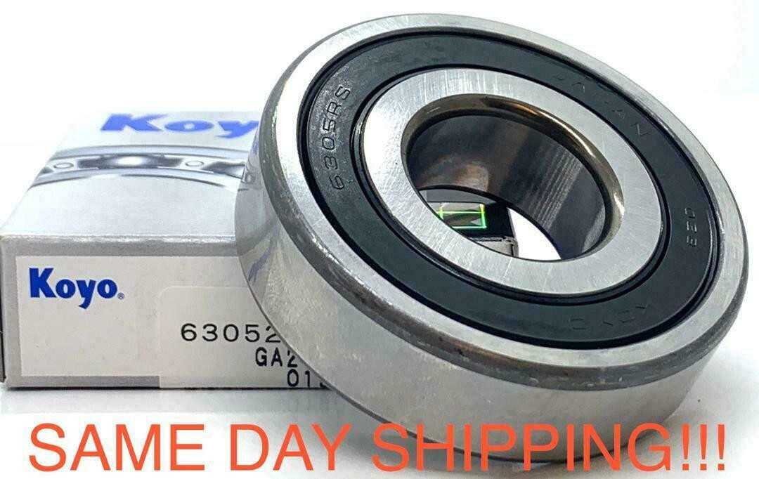 KOYO 6305 2RS C3 Deep Groove Ball Bearings, Rubber Sealed 25x62x17 mm