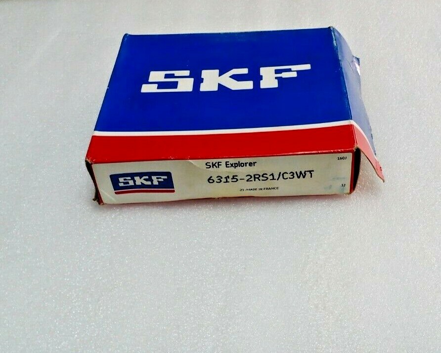 6315-2RS1/C3WT SKF Single Row Deep Groove Rubber Sealed Ball Bearing 75x160x37mm