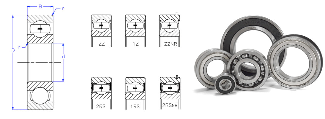 6313-2ZR-C3 Shielded Ball Bearing 65x140x33 Enduro Ships FAST from California!!