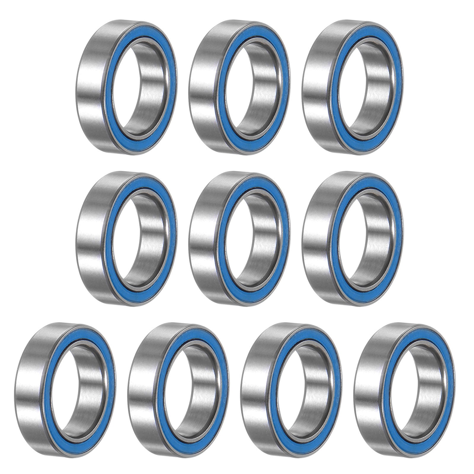 10pcs 6700-2RS Miniature Ball Bearings 10x15x4mm Blue Rubber Sealed Bearings