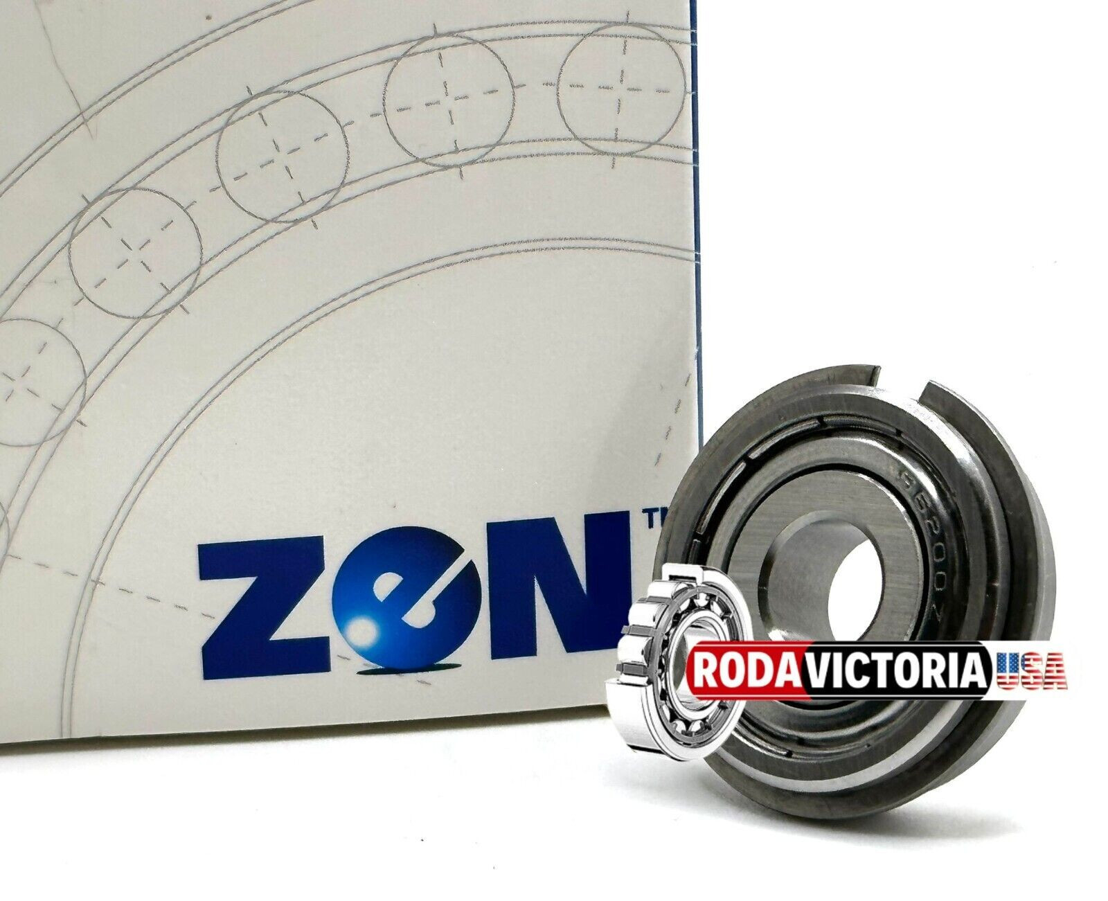ZEN S6200 ZZ NR BALL BEARING STAINLESS STEEL METAL SHIELDED + SNAP RING 10x30x9m