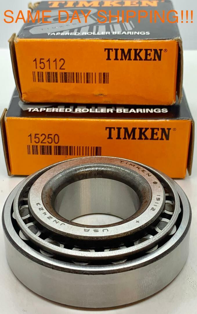 15112/15250 1.125×2.5×0.8125″ Timken MADE IN USA Single Row Taper Roller Bearing