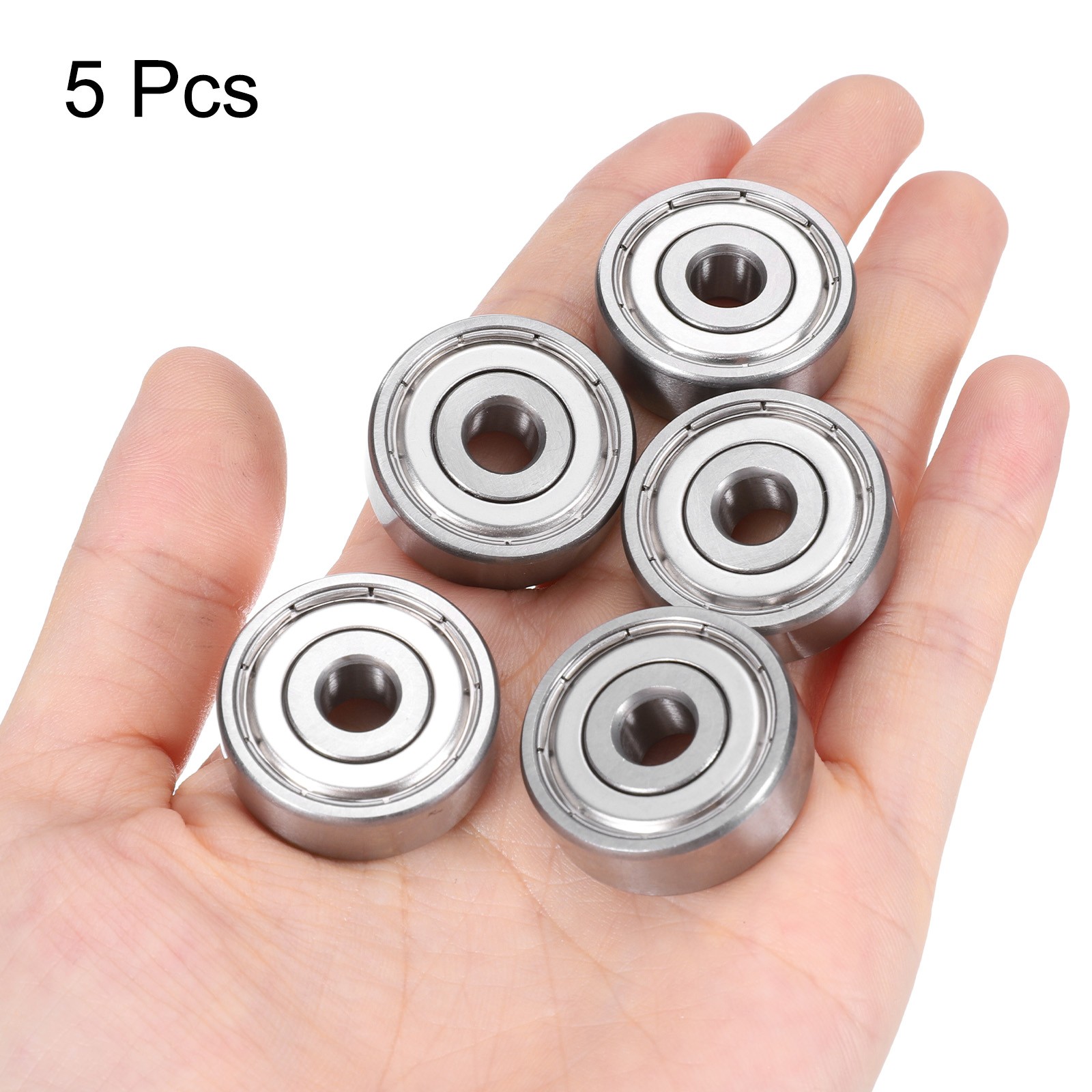 5pcs 637ZZ Ball Bearing 7x26x9mm, Chrome Steel Shielded, P6 (ABEC 3)