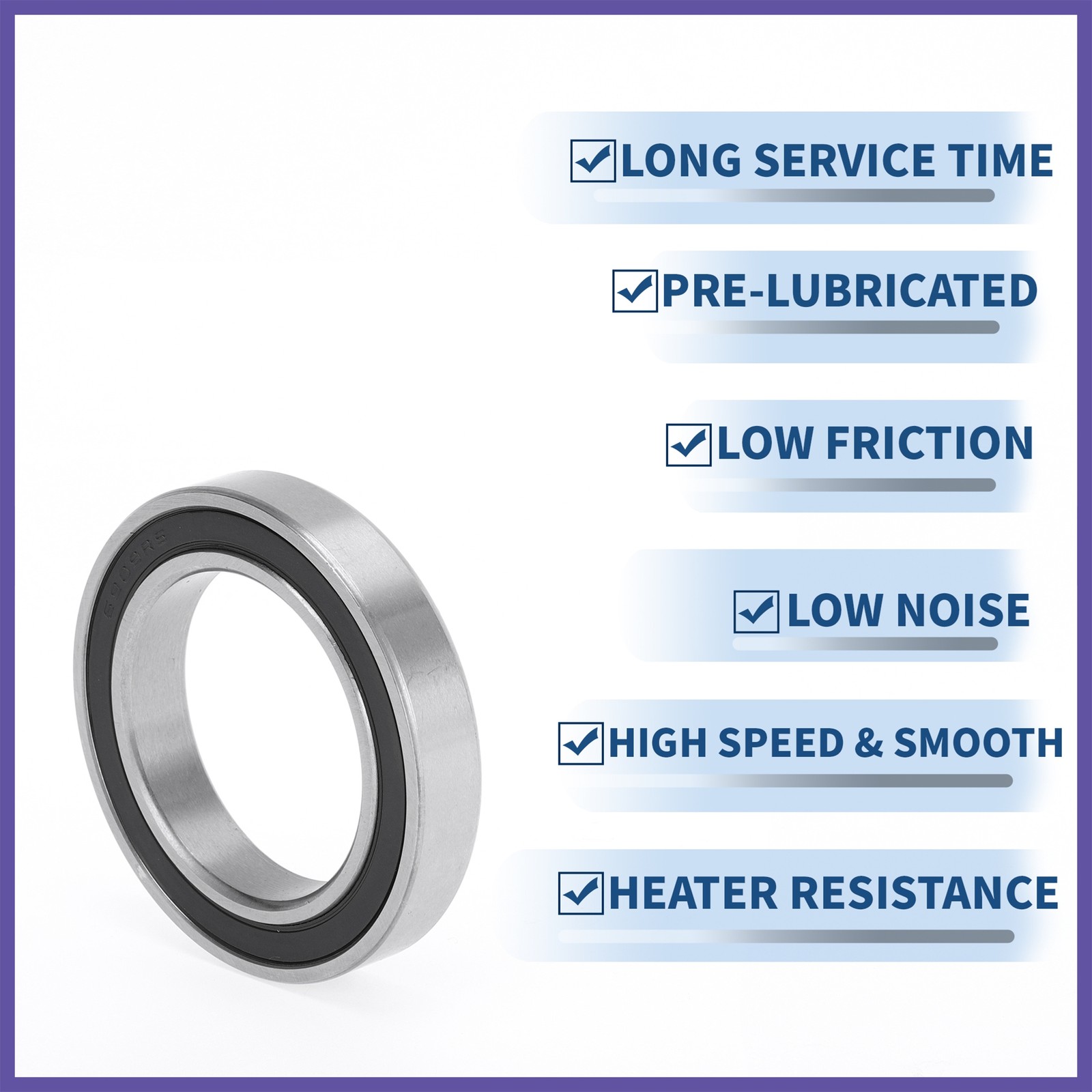 6909VV Deep Groove Ball Bearings P0 45x68x12mm 1pc Scooter Skateboard Wheels