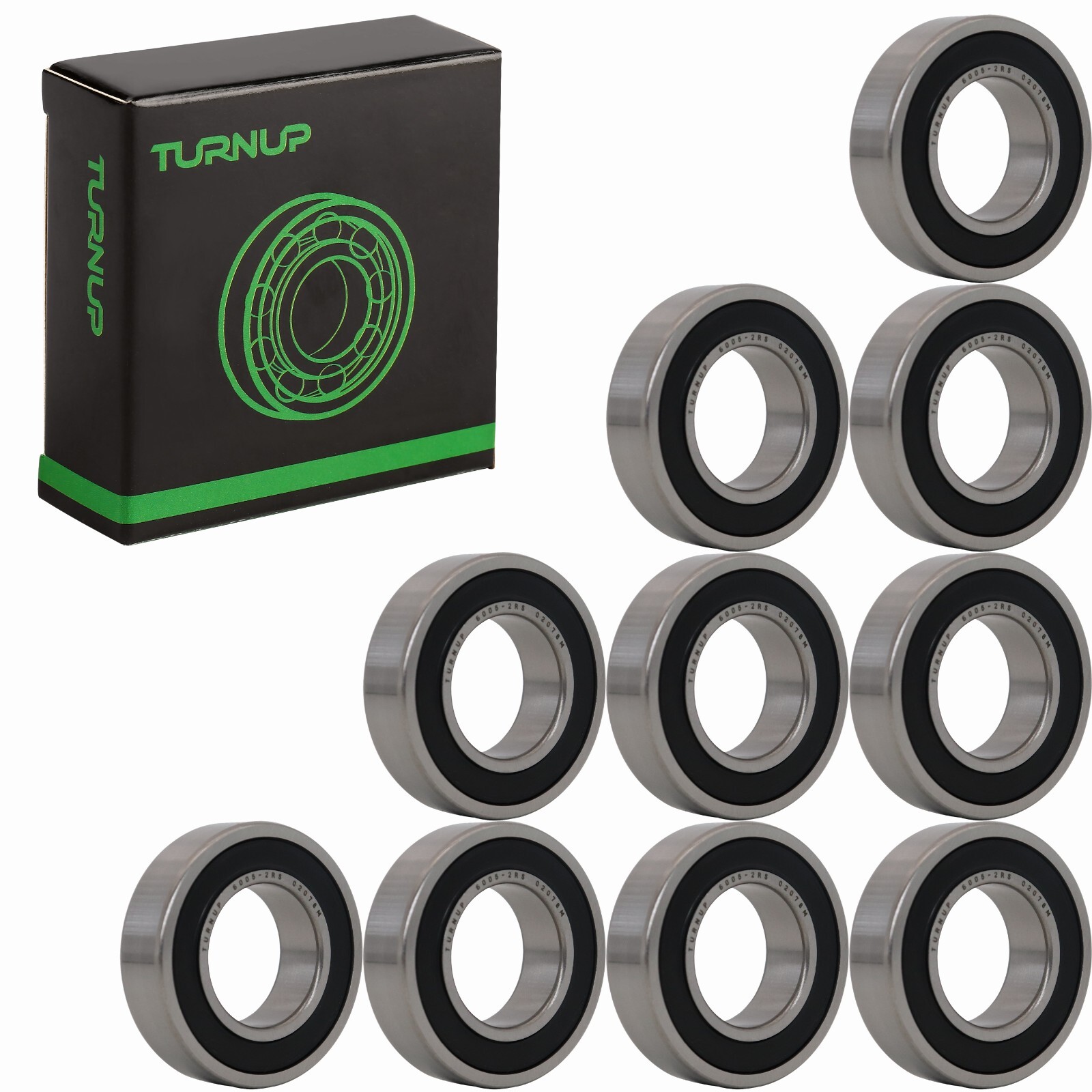 6005-2RS Ball Bearing Supreme Rubber Sealed 25x47x12mm TURNUP 6005 2RS (10Pcs)
