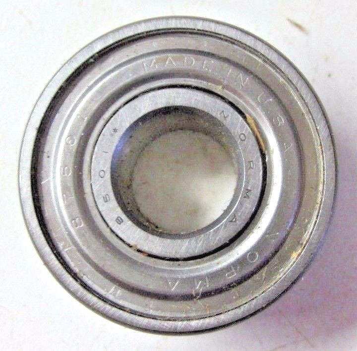 USA Norma Hoffmann 87501 Shielded Ball Bearing: 12mm Bore, 32mm OD, 12.6mm Width
