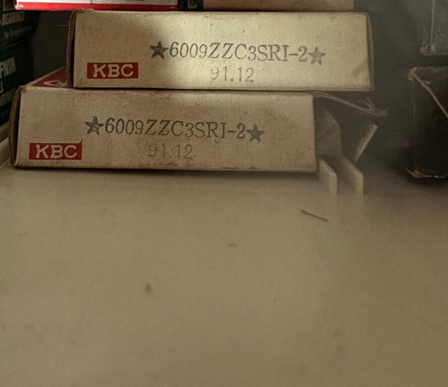 2 NEW KBC 6009ZZC3SRI-2 Ball Bearing 45mm ID; 75mm OD