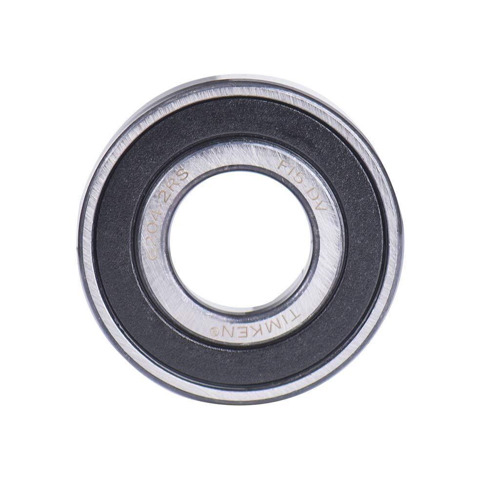 Single Row Radial Ball Bearing 20mm x 47mm x 14mm Double Rubber Seal 2 Pcs