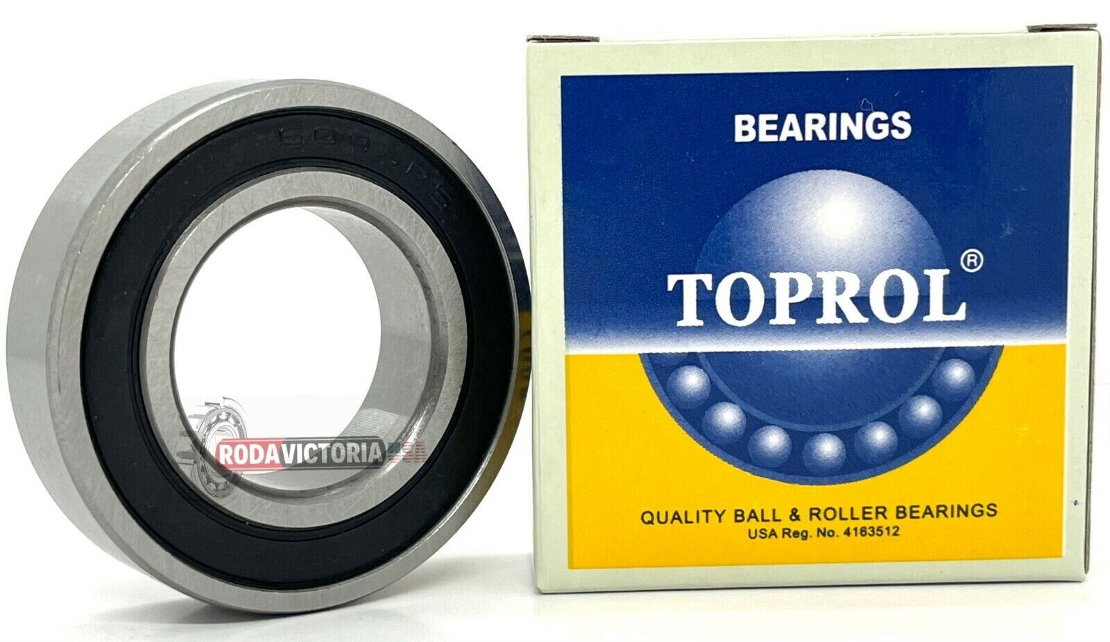 ZEN 6005 2RS Deep Groove Ball Bearing, Rubber Sealed 25x47x12 mm