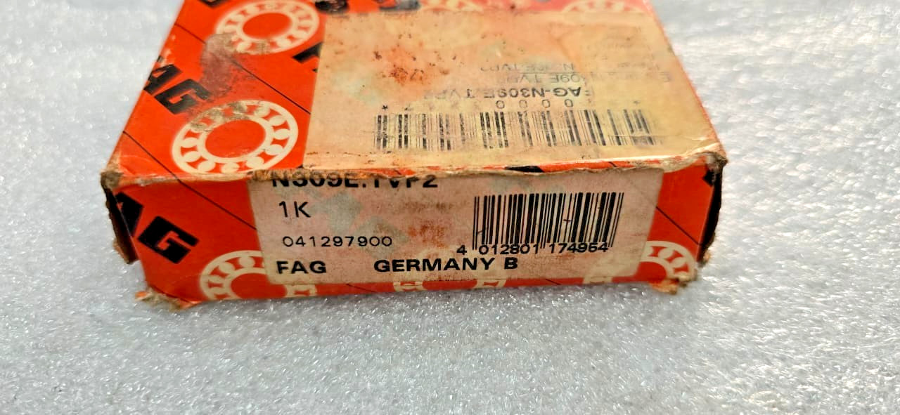 N 309 E TVP2 Cylindrical Roller BEARING 45x100x25 MM N309ETVP2 Fiber Cage FAG