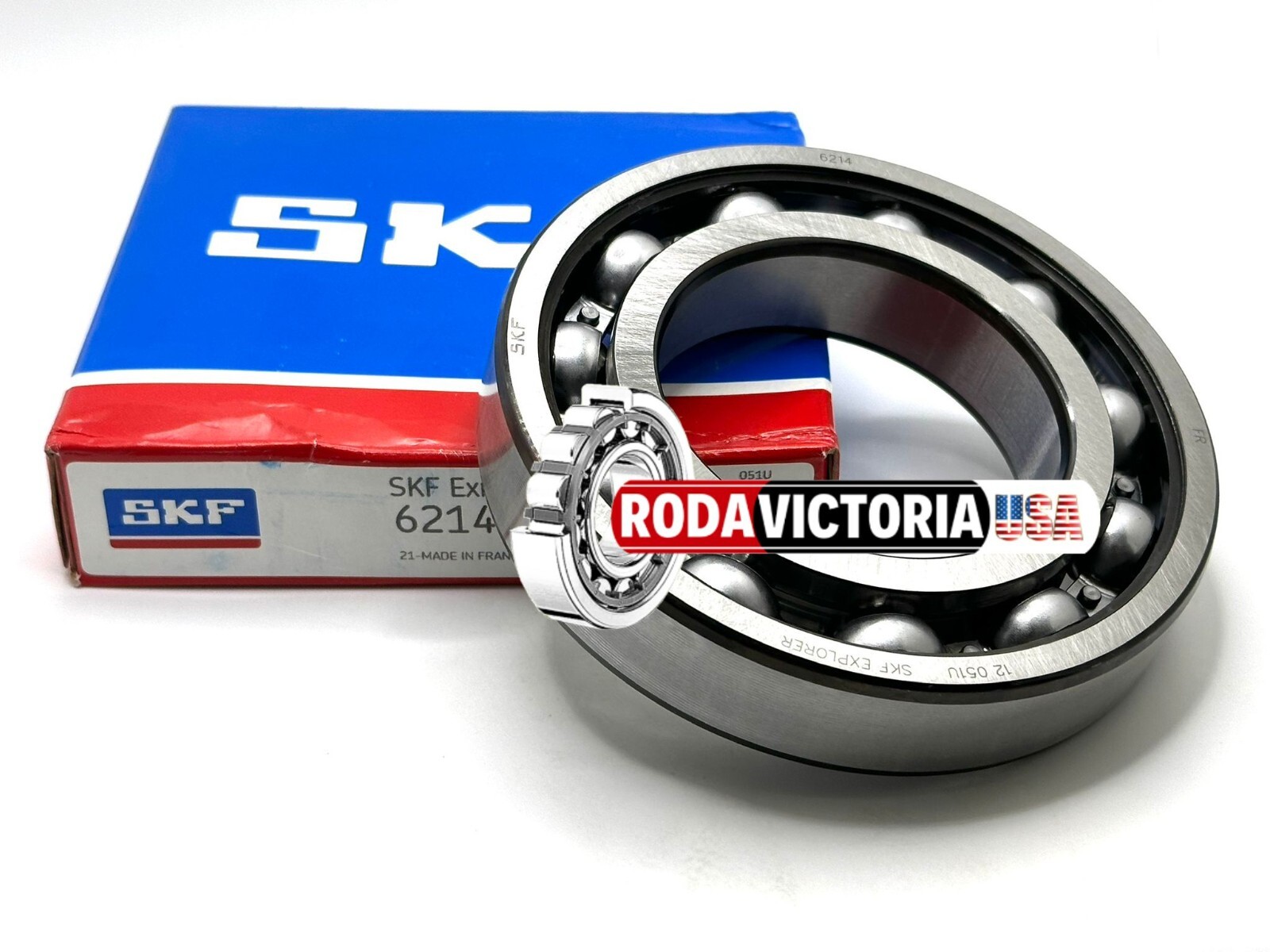 SKF 6214 C3 DEEP GROOVE BALL BEARING, OPEN TYPE, NO SEALS 70X125X24mm