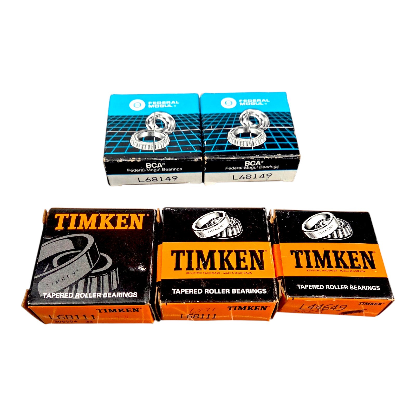 Lot of 5 Timken and Federal Mogul Roller Bearings NIB READ