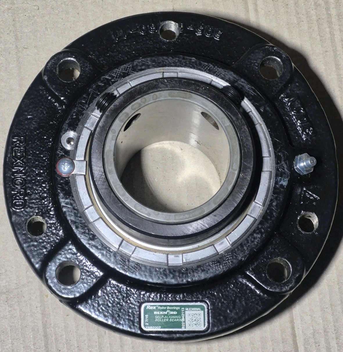 NEW REXNORD ZBR2207 2-7/16 FLG CART MOUNTED SPHERICAL ROLLER BEARING