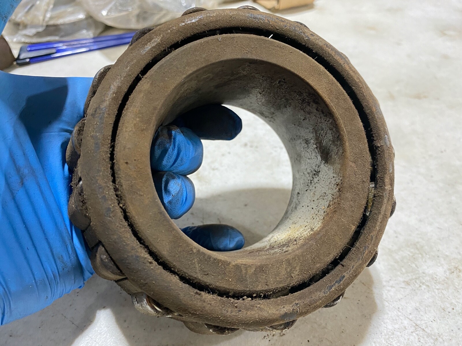 One (1) Timken 6454 Tapered Roller Bearing Cone, used? no box
