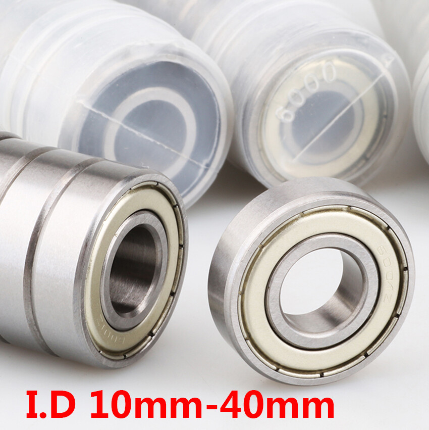 Deep Groove Ball Bearings Bore 10mm to 40mm Iron Shielded Sealing 6000ZZ-6008ZZ