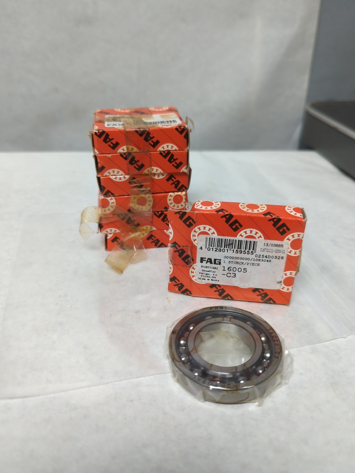 FAG,16005-C3,SINGLE ROW BALL BEARING LOT OF 7 NOS