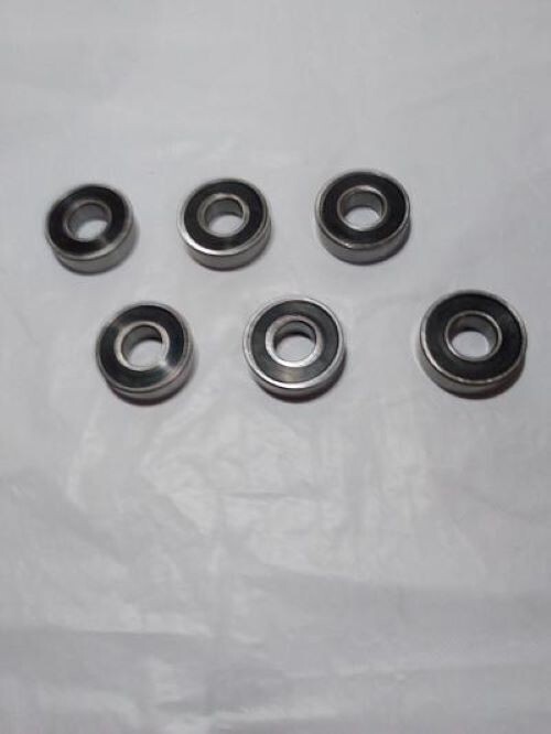 Lot of (6) F.A.G. Roller Bearings No 6203 RS Made in Germany Excellent Condition