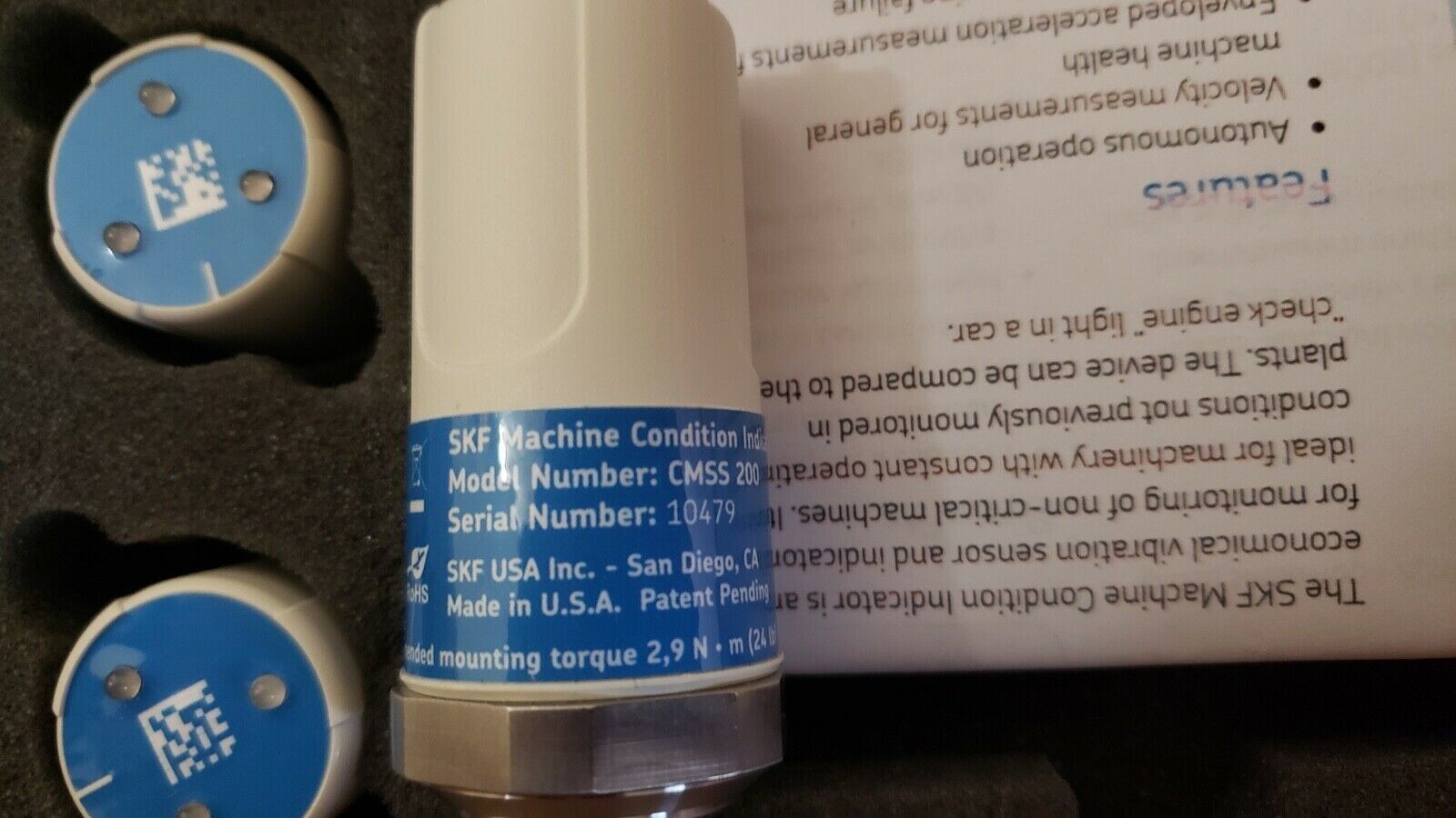 New SKF Machine Condition Indicator CMSS 200-10-SL 7316575588915 USA NextDay Air