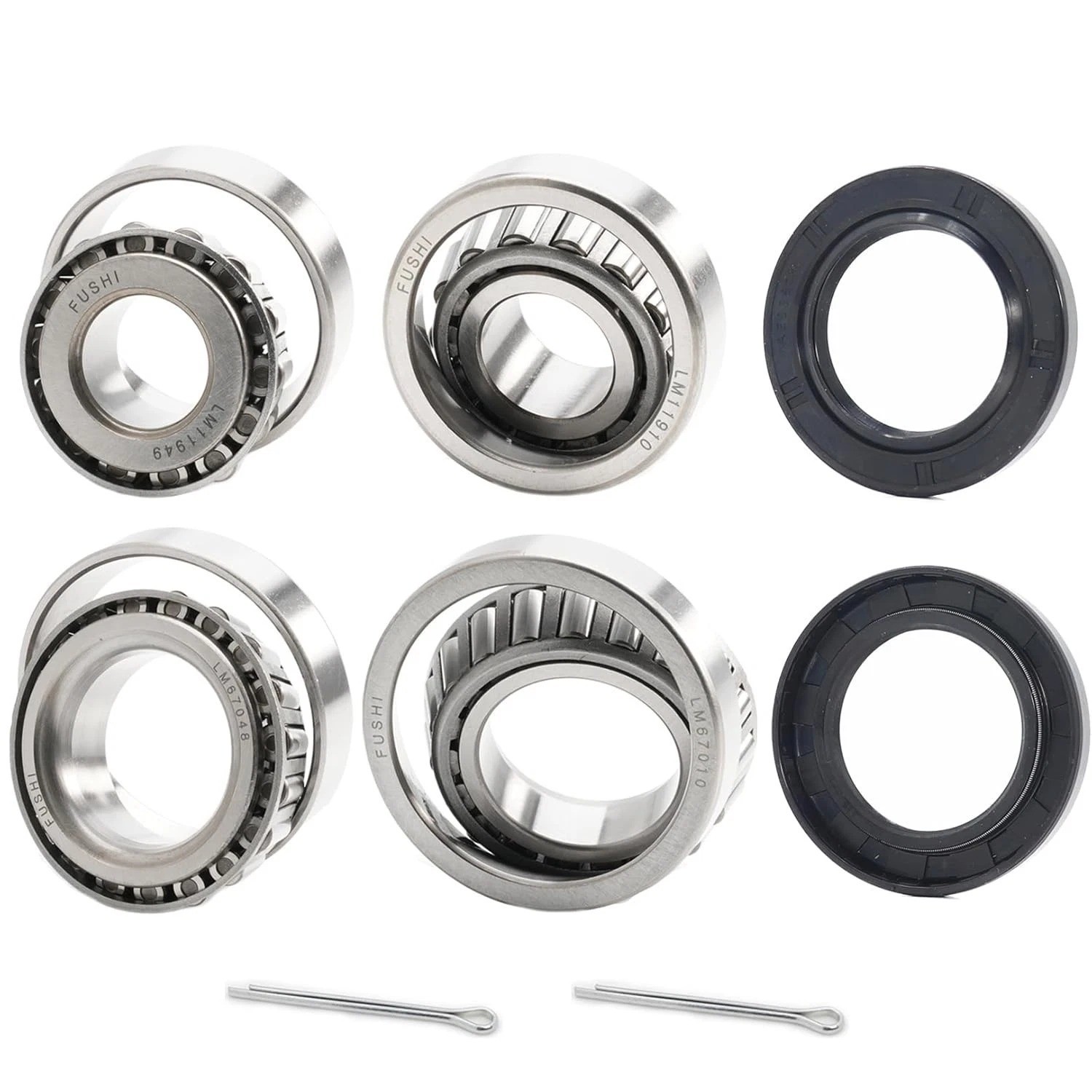 2 Set Fits for 1-1/4” 3/4” Axles Trailer Wheel Hub LM11949 Bearings Kit, LM…