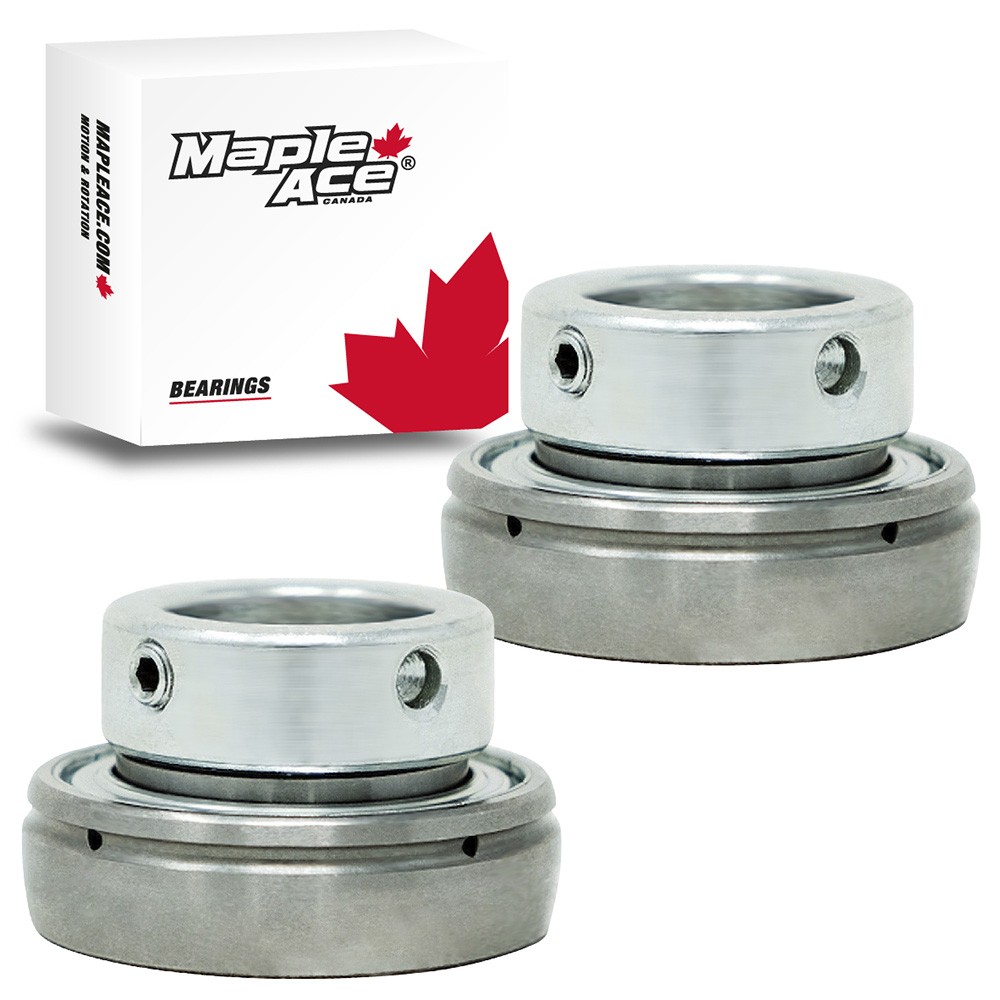 SA204-12 Insert Bearing 3/4″ Bore, Spherical OD, Lock Collar, Lube Hole (Qty 2)