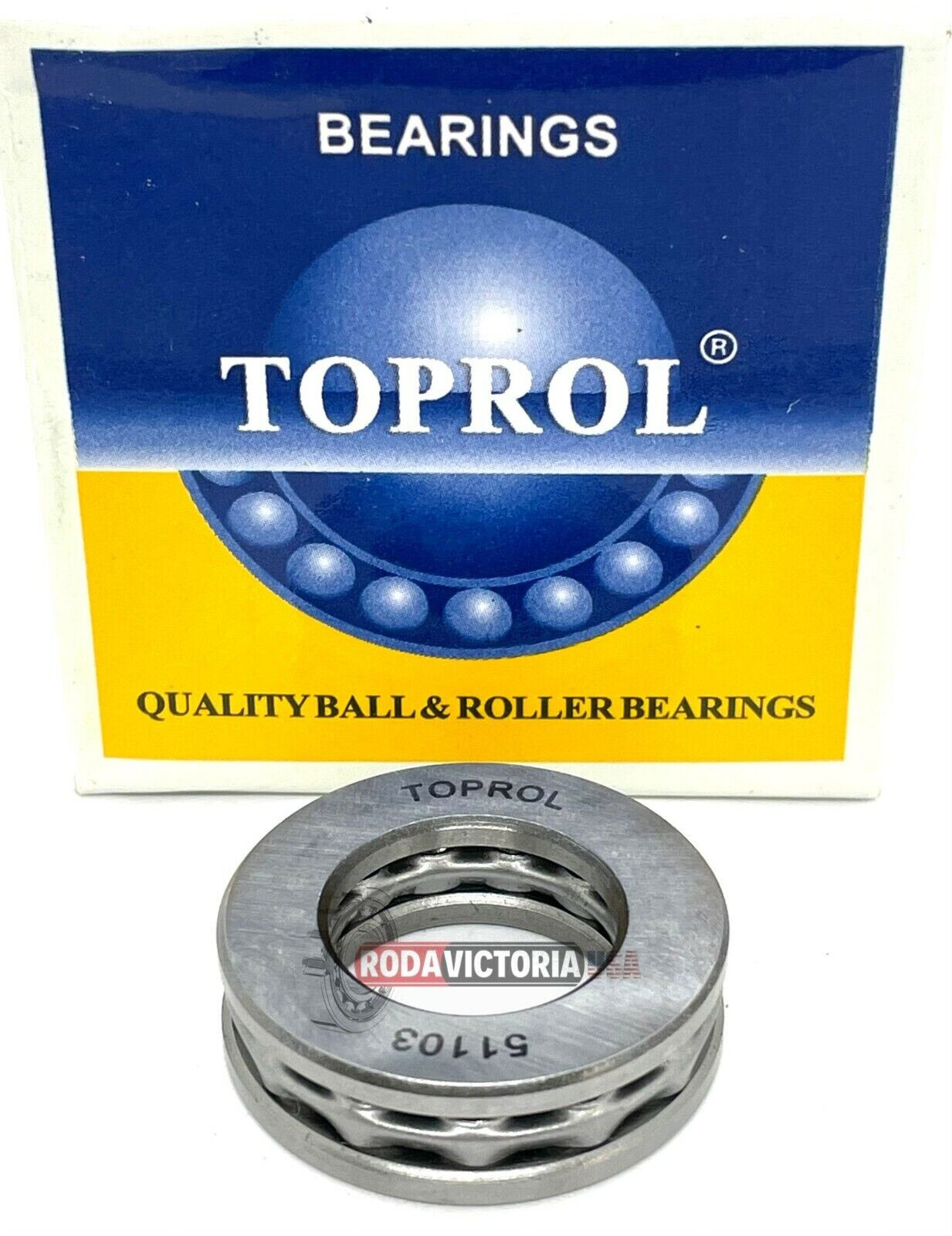 TOPROL 51103 AXIAL THRUST BALL BEARING 17mm X 30mm X 9mm 17x30x9 TOPROL