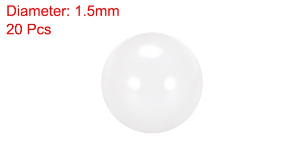 1.5mm Ceramic Bearing Balls, ZrO2 Zirconium Oxide Ball G5 Precision 20pcs