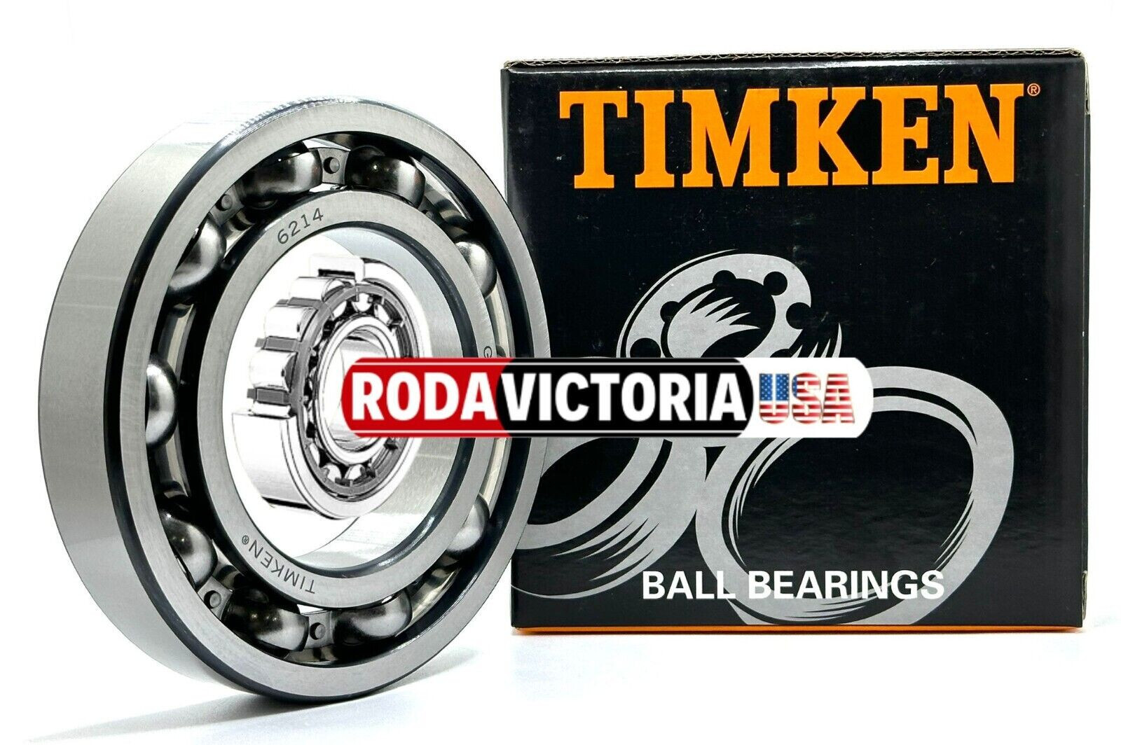 TIMKEN 6214 C3 DEEP GROOVE BALL BEARING, OPEN NO SEALS 70x125x24mm