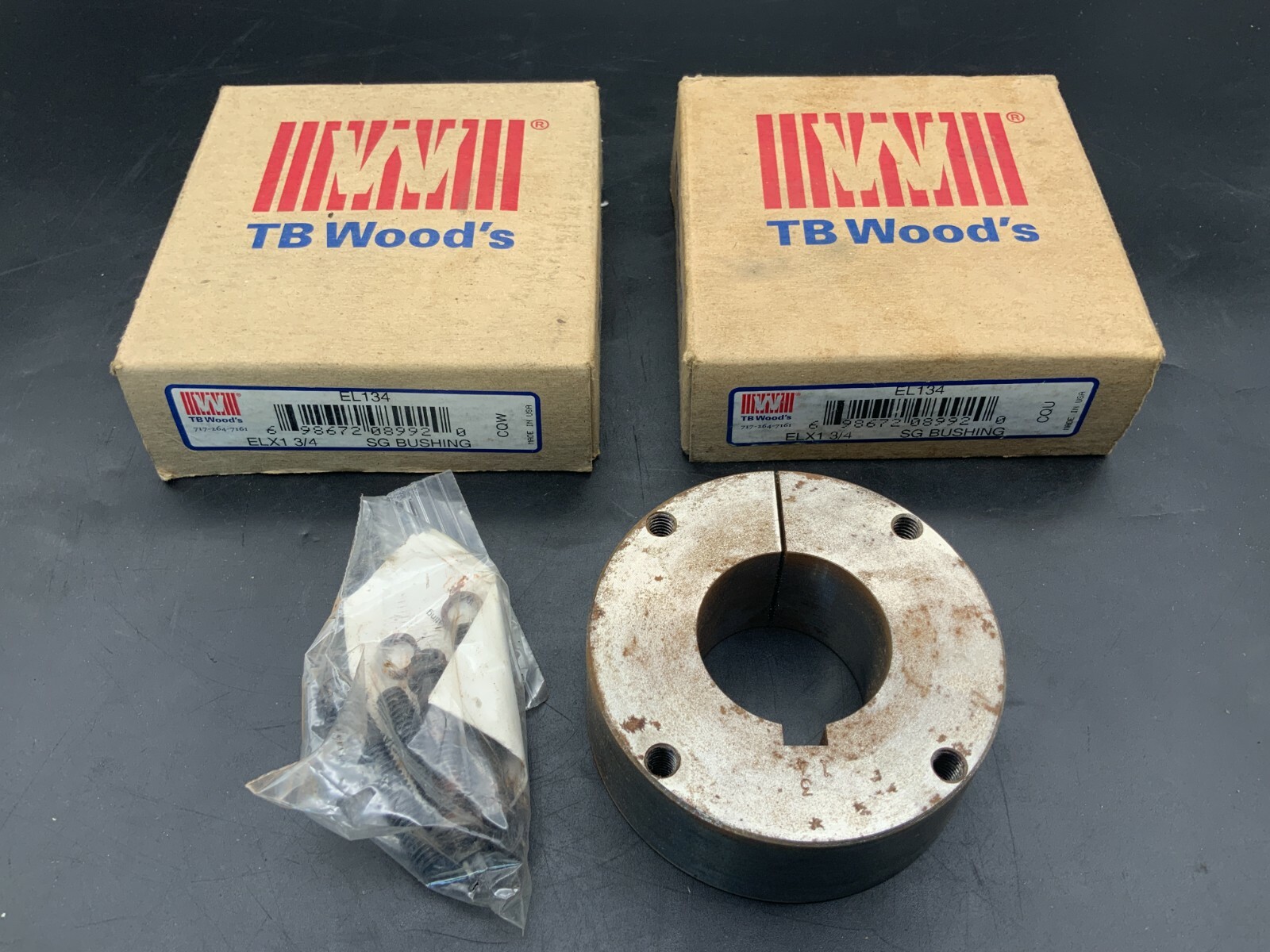 (2) TB Woods EL134 SG Bushing ELX 1 3/4″