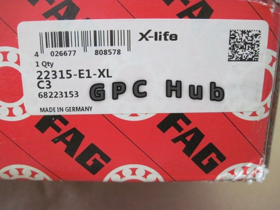1PCS Brand New FAG 22315-E1-XL-C3 Self-aligning Spherical Roller Bearing