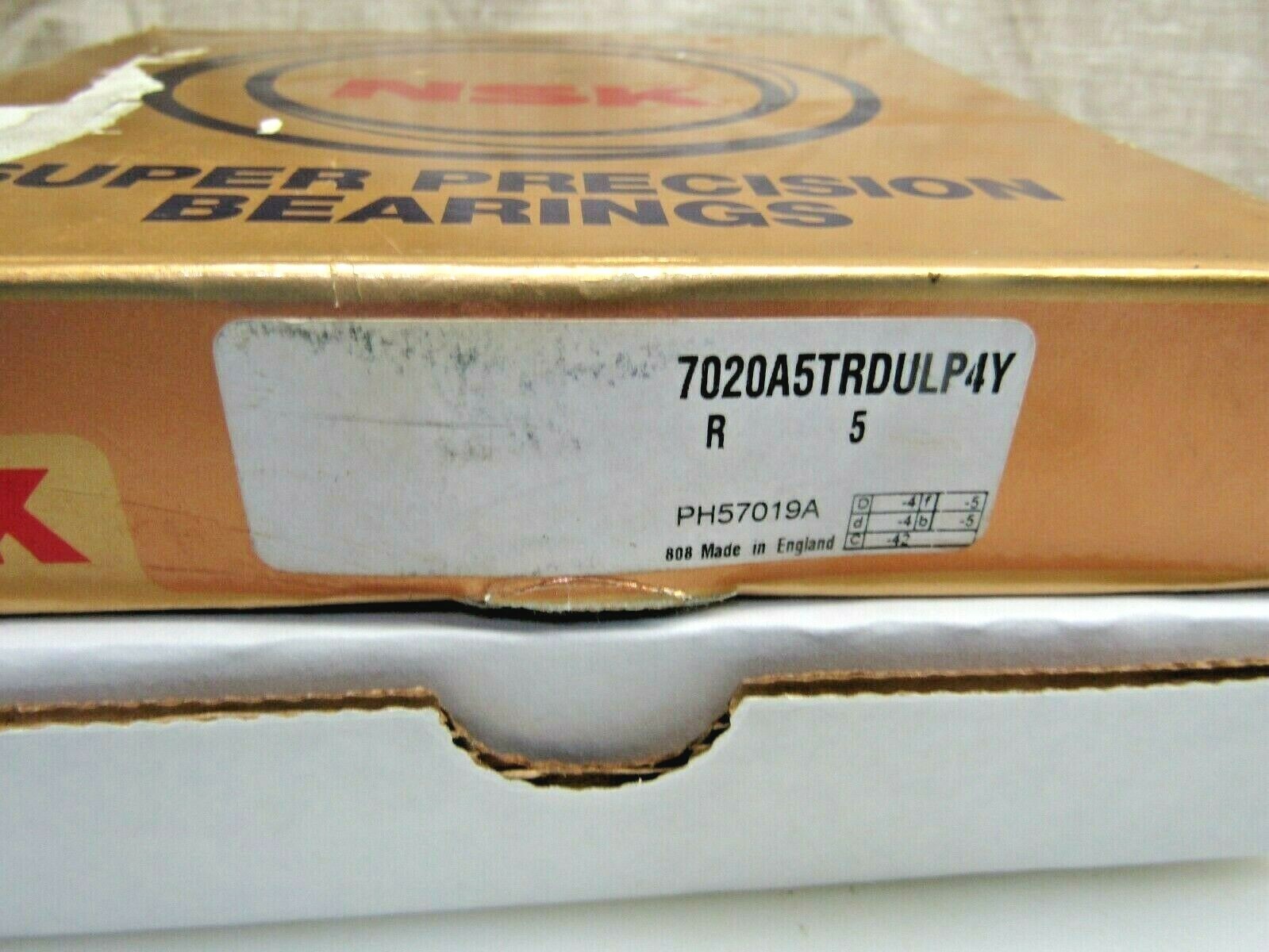 NSK 7020A5TRDULP4Y 100mm X 150mm X 48mm OA Super Precision 2 Bearing Set