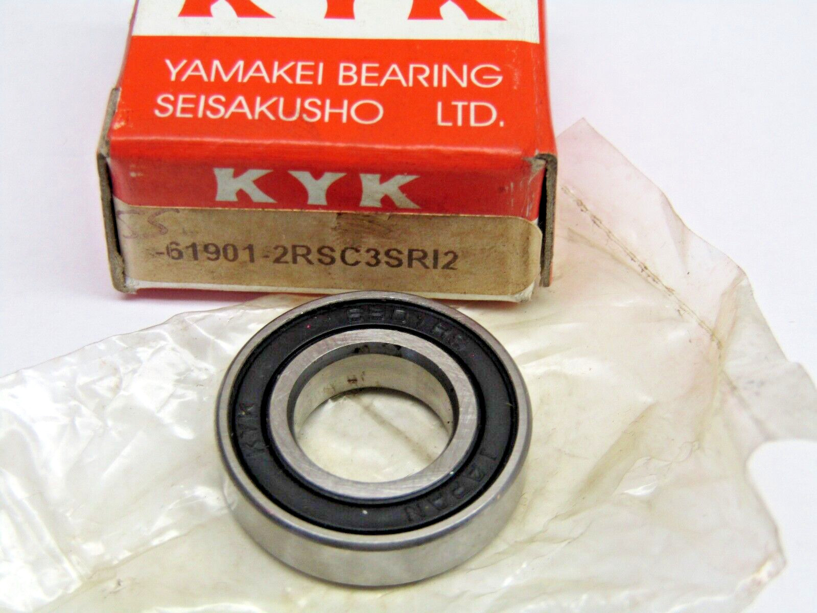 KYK Japan 61901-2RS C3 12mm X 24mm X 6mm Sealed Bearing