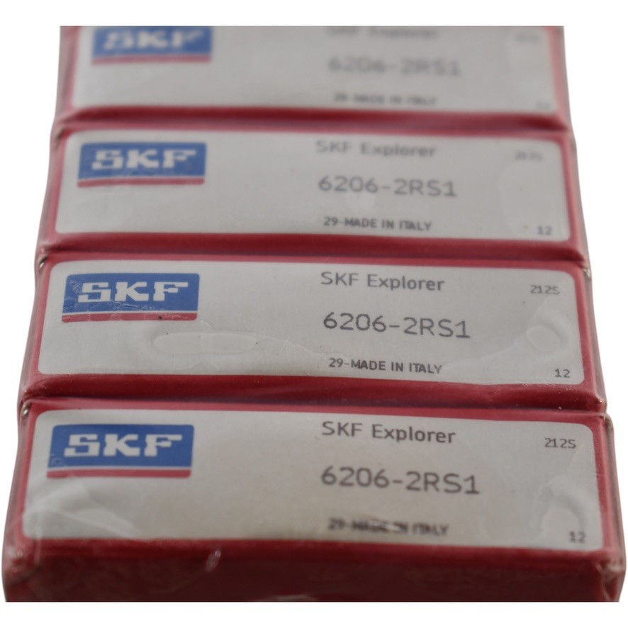 Lot of 5 NEW SKF 6206-2RS1 Radial/Deep Groove Ball Bearing – Straight Bore, 30 m