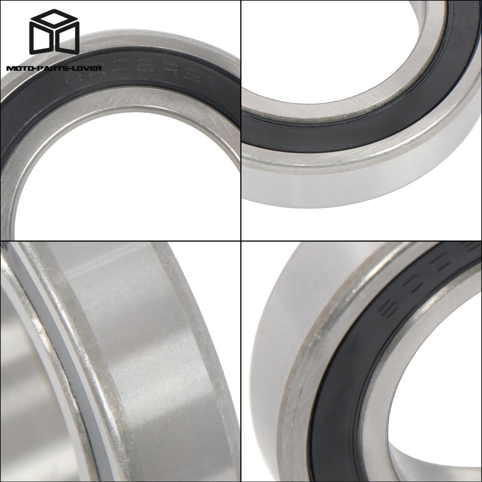 40x68x15mm 6008-2RS Bearings 10pcs Double Rubber Sealed