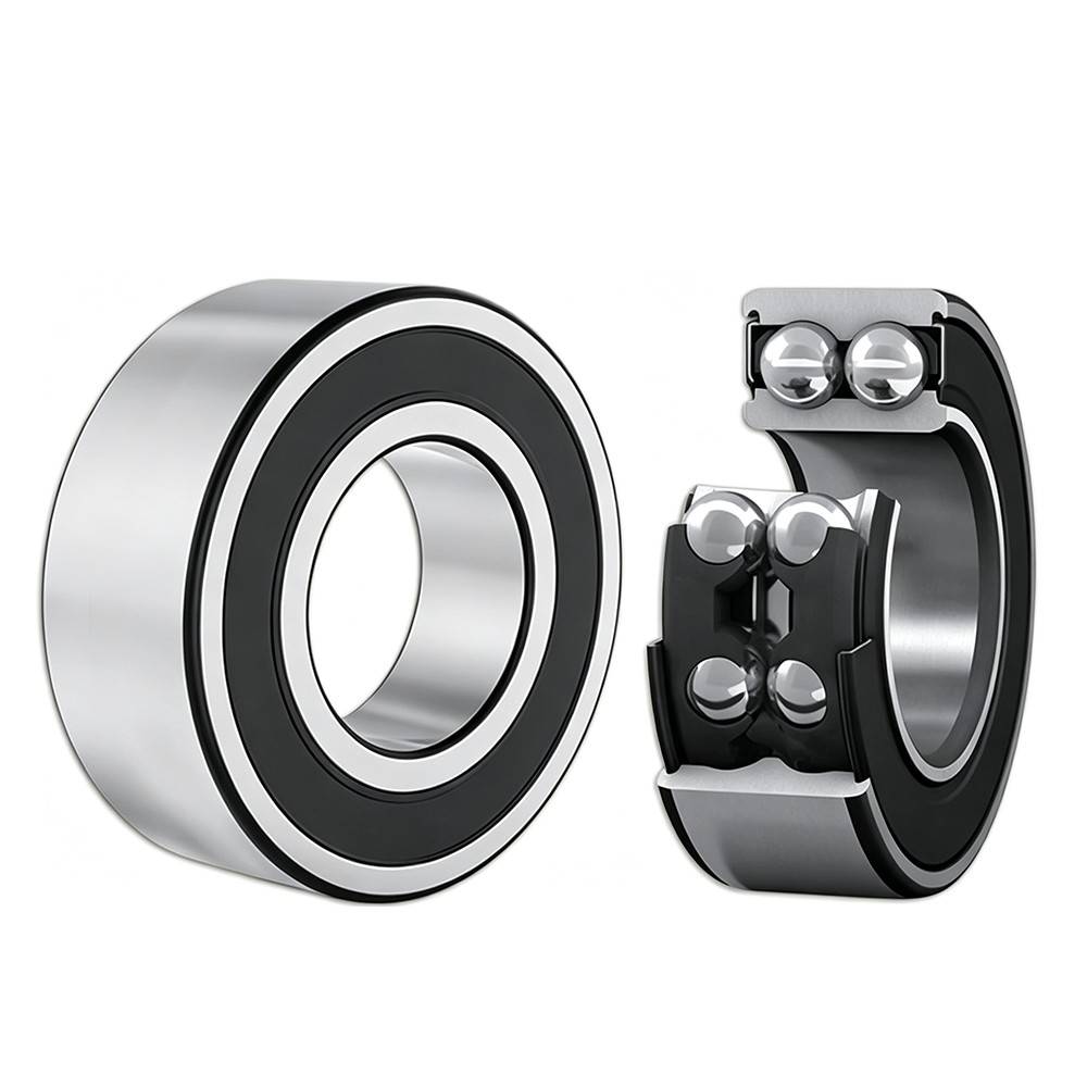 2RS Double Row Angular Contact Ball Bearing ID5-80mm OD14-140mm Thick7-33mm