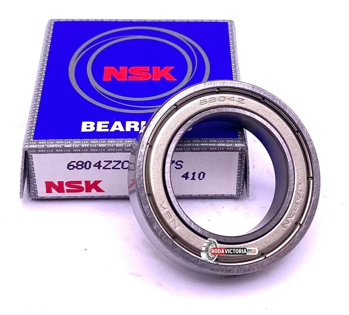 NSK Japan, 6804 ZZ CM Deep Groove Ball Bearing, Metal Shielded 61804 20x32x7 mm