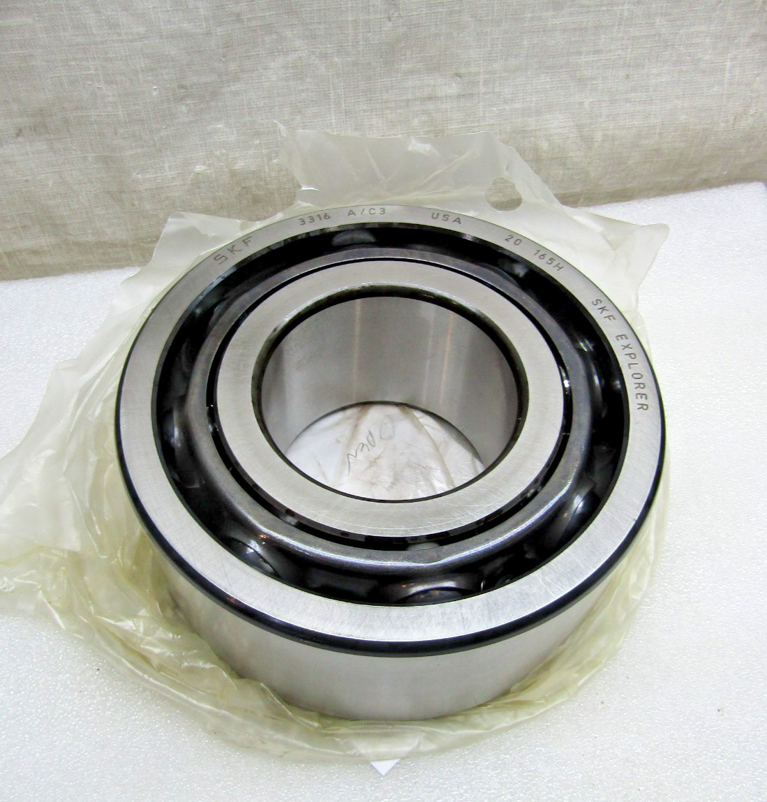 SKF 3316 A/C3 80mm X 170mm X 2-11/16″ Angular Contact Bearing Made in USA