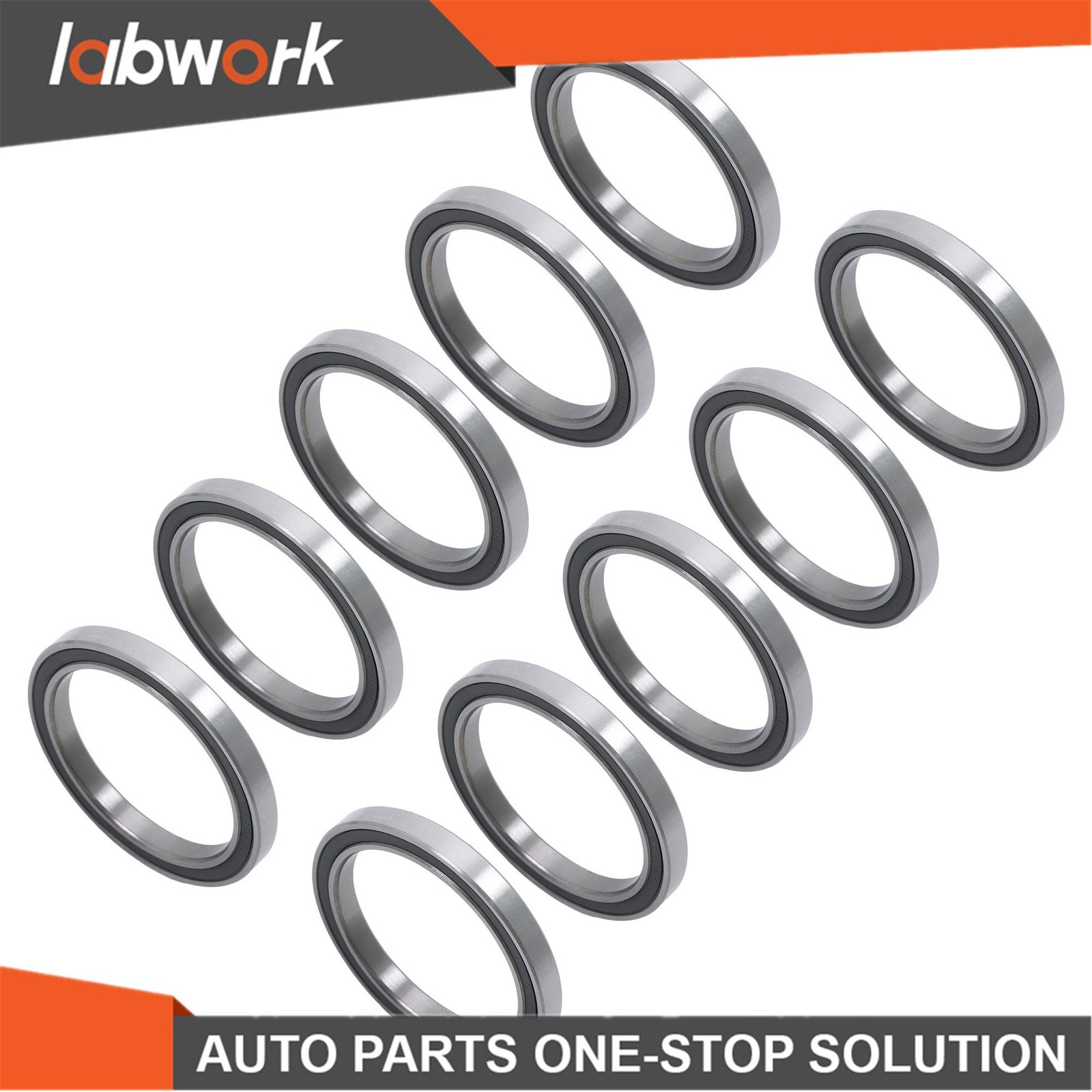 Labwork 10pcs 6810-2RS Ball Bearings 50x65x7mm Double Sealed Pre-Lubricated