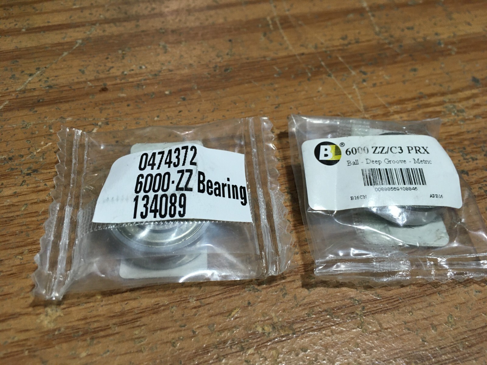 (2) BL® – 6000 ZZ 10mm Bore x 26mm OD x 8mm W Single Row Two Metal Shield Enc