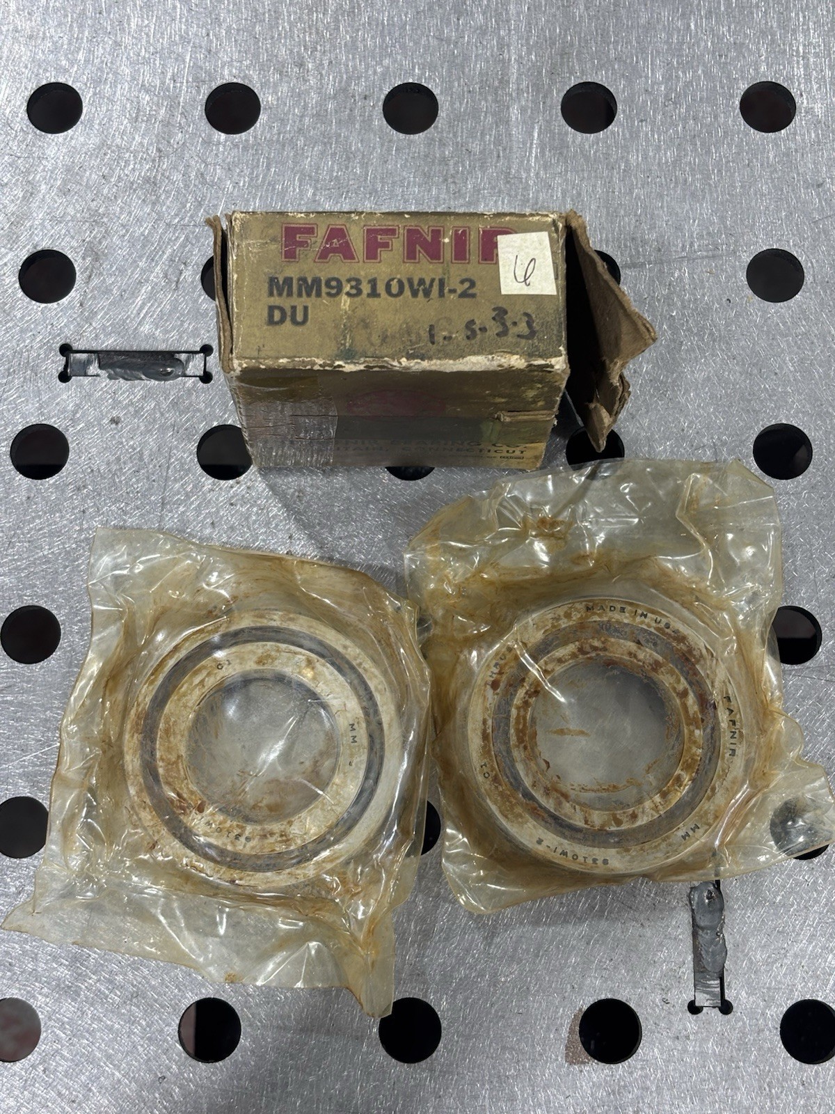 Fafnir MM9310WI-2 Super Precision Steel Ball Bearing 25x52x15mm
