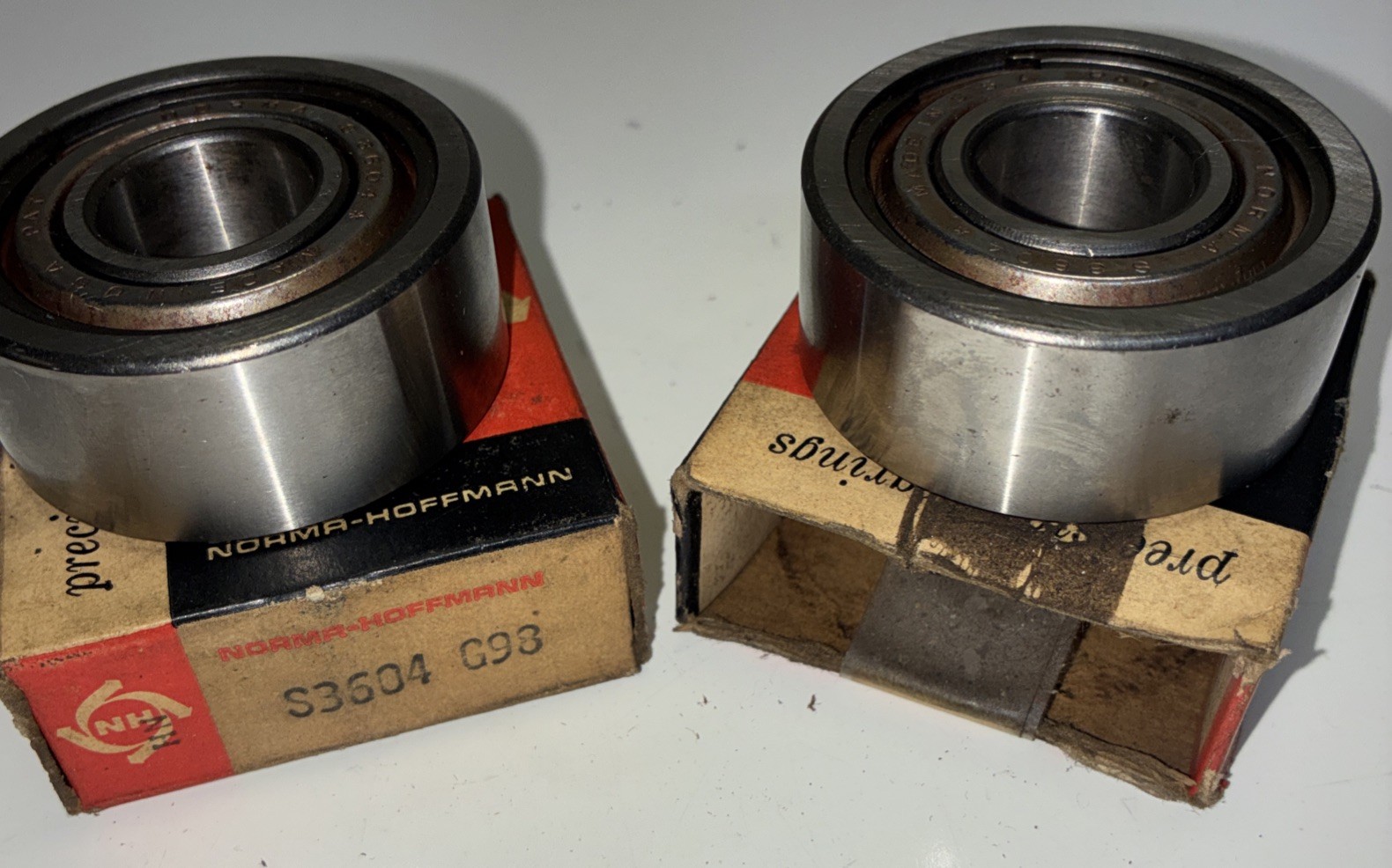 Vintage Norma-Hoffmann S3604 G98 Ball Bearing NOS USA Open Box