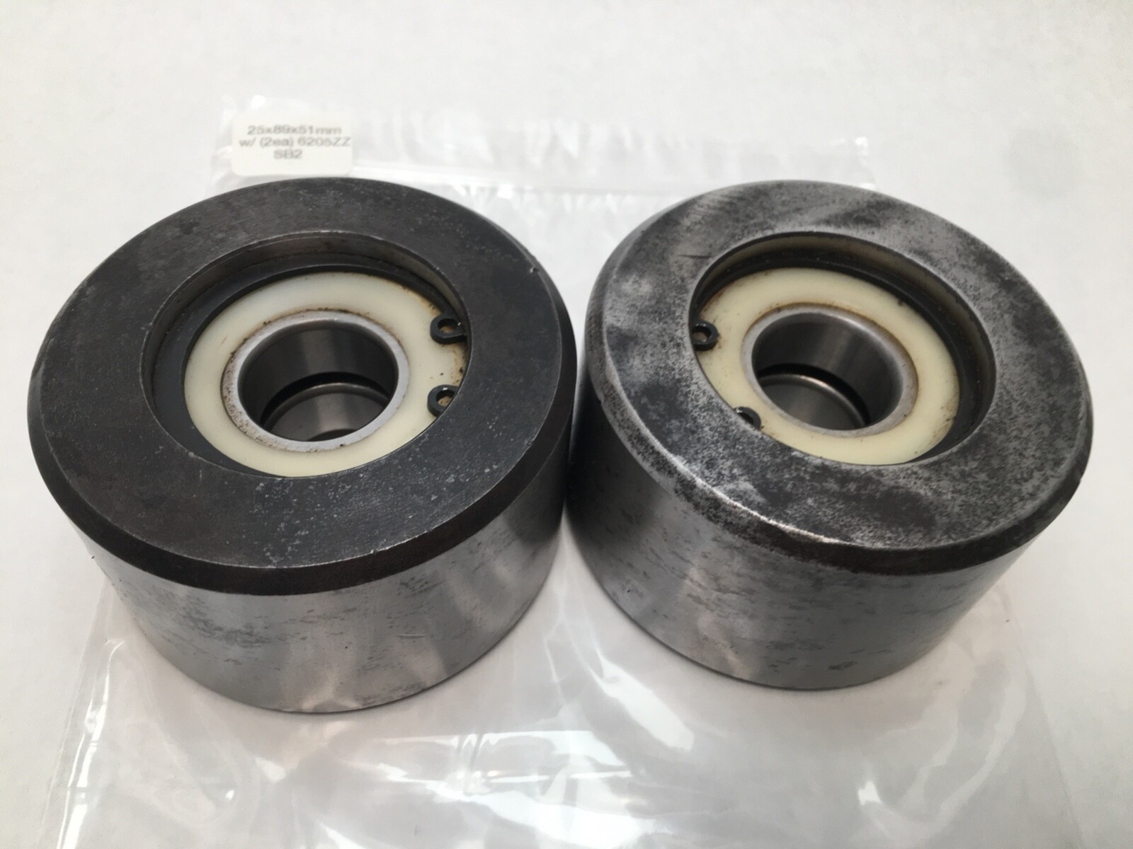 2 pcs 6205ZZ Roller Bearing Insert Assembly 25x89x51 mm 6205 ZZ Z 6205Z