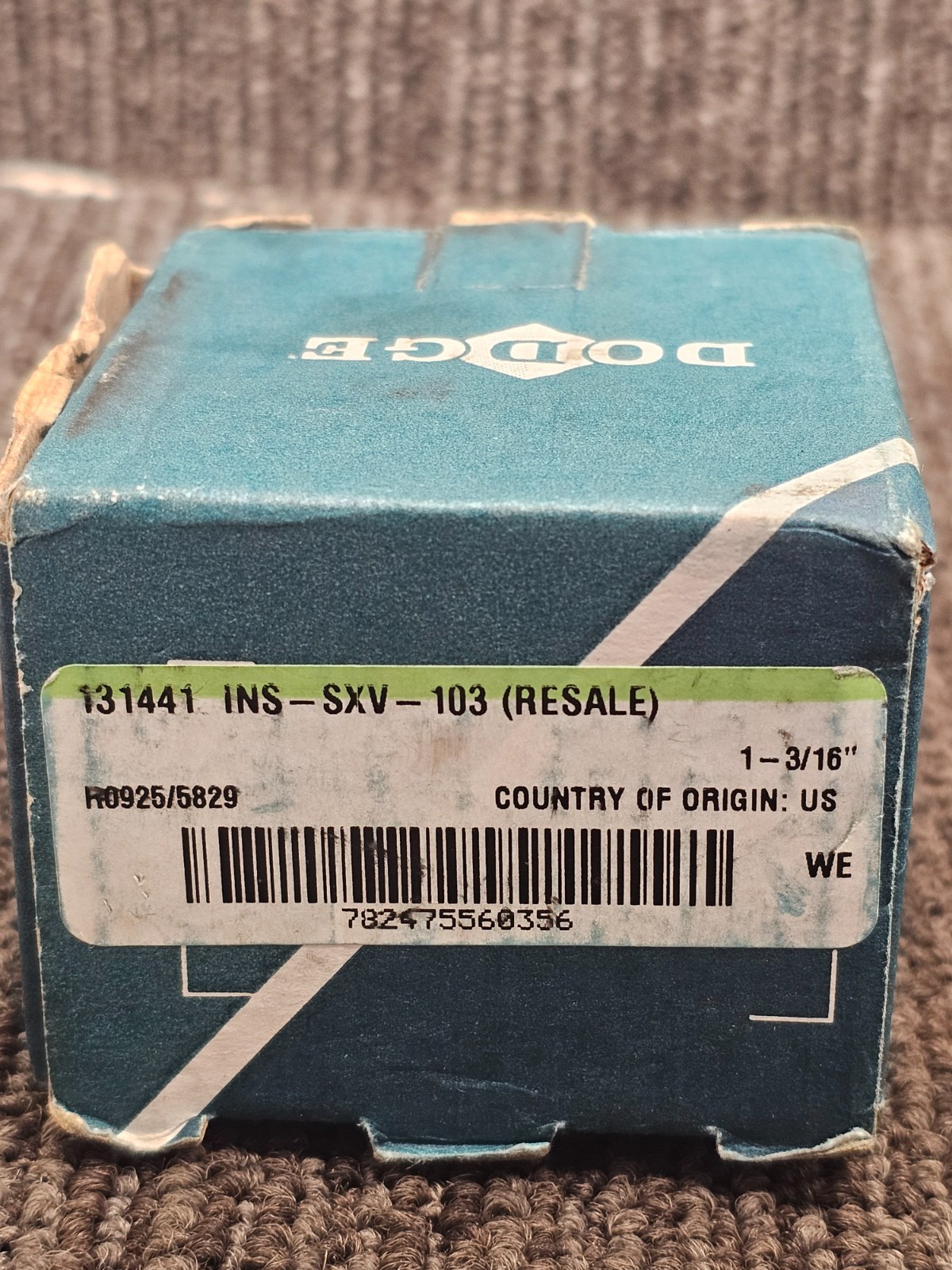 DODGE 131441 INS-SXV-103: 1-3/16″ Bore Dia. Ball Bearing Insert 2.4409″ OD