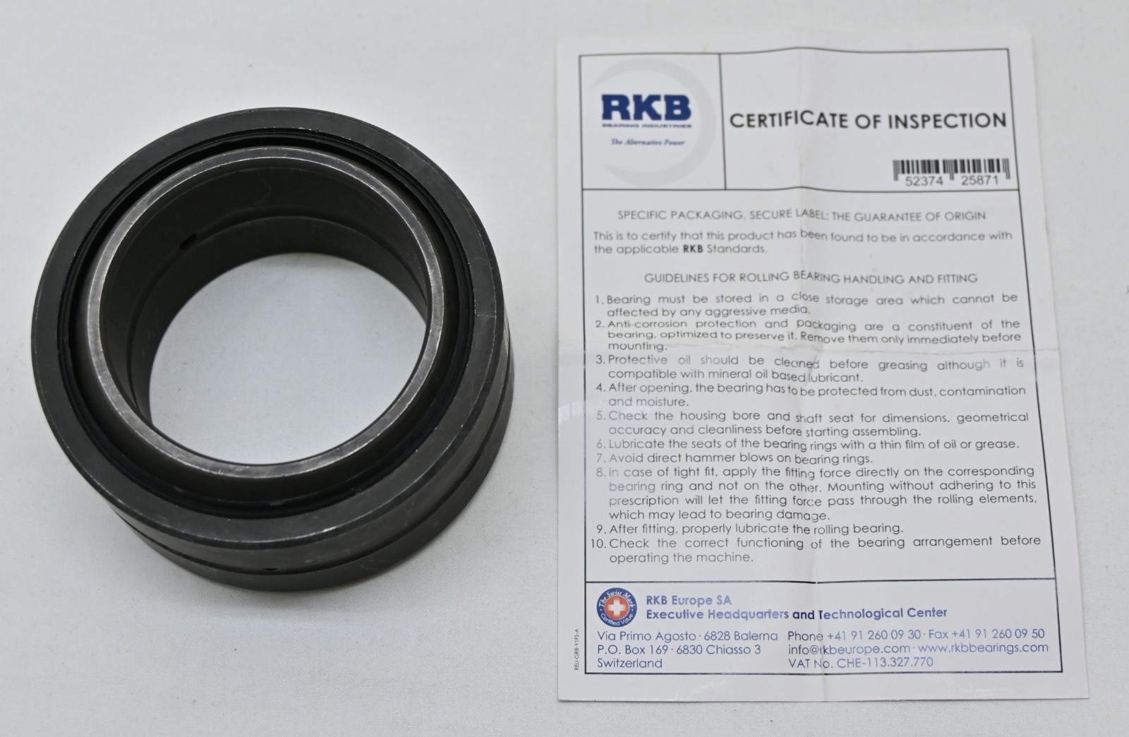 RKB GE 60 ES-2RS spherical plain bearing 60 x 90 x 44 mm