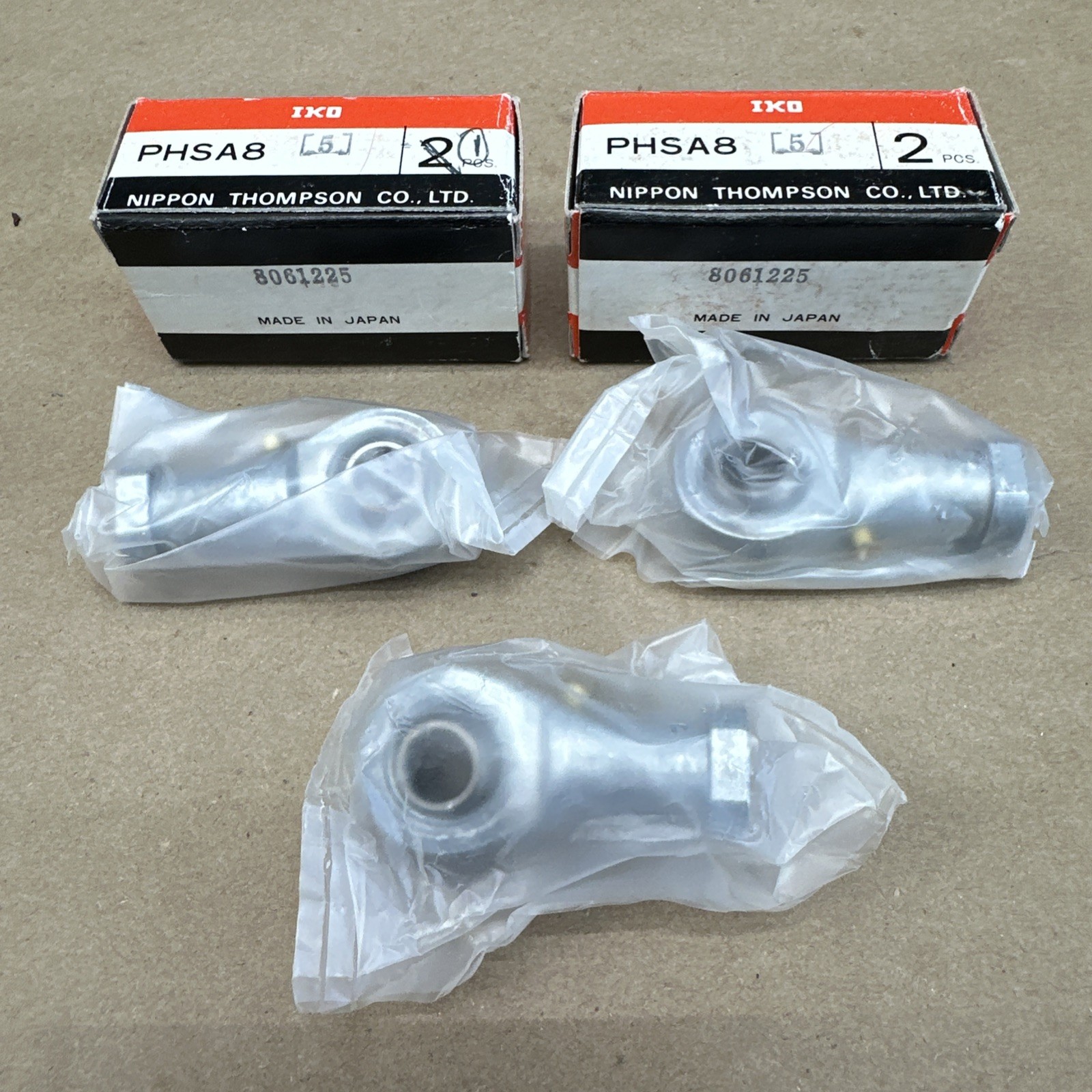 NIPPON THOMPSON IKO (3) PHSA8-5 Rod End Bearings | NIB – FAST SHIPPED & WARRANTY