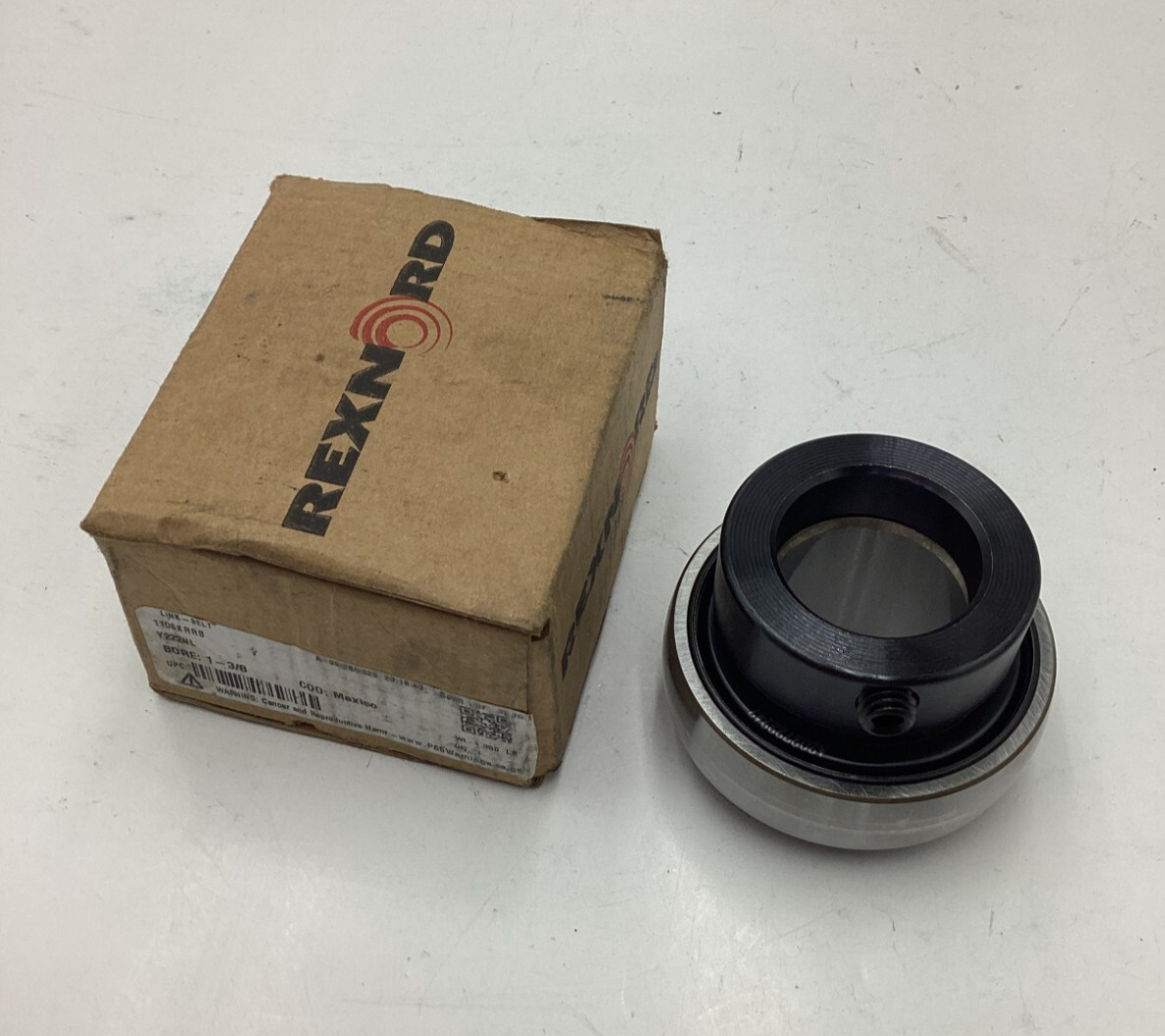 Rexnord Link-Belt Unmounted Ball Bearing Replacement Y222NL 1 3/8″ Bore