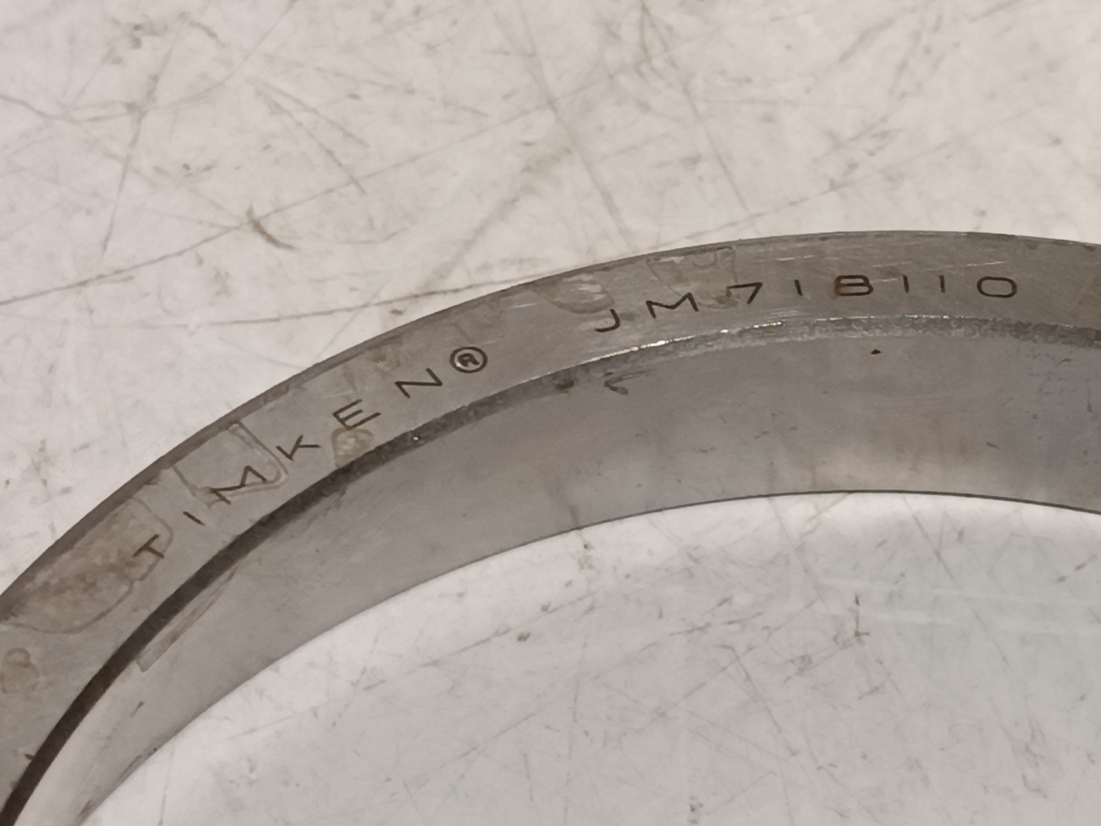 Timken JM718110 Tapered Roller Bearing Single Cup Metric NOS
