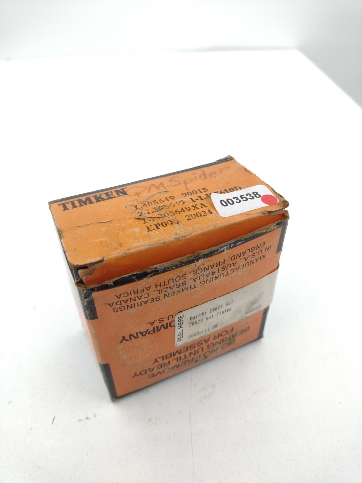 Timken L305649-90015 Tapered Roller Bearing 2-inch Bore