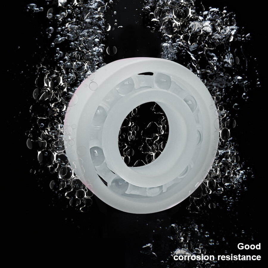 PP Plastic Ball Bearing ID 5-40mm Polypropylene Corrosion Resistance Waterproof
