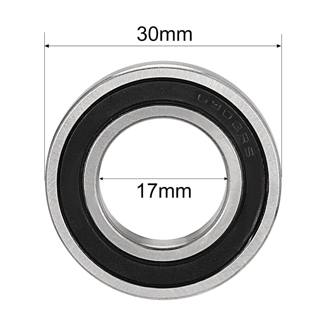 10pcs Deep Groove Ball Bearing 6903-2RS Double Sealed Carbon Steel