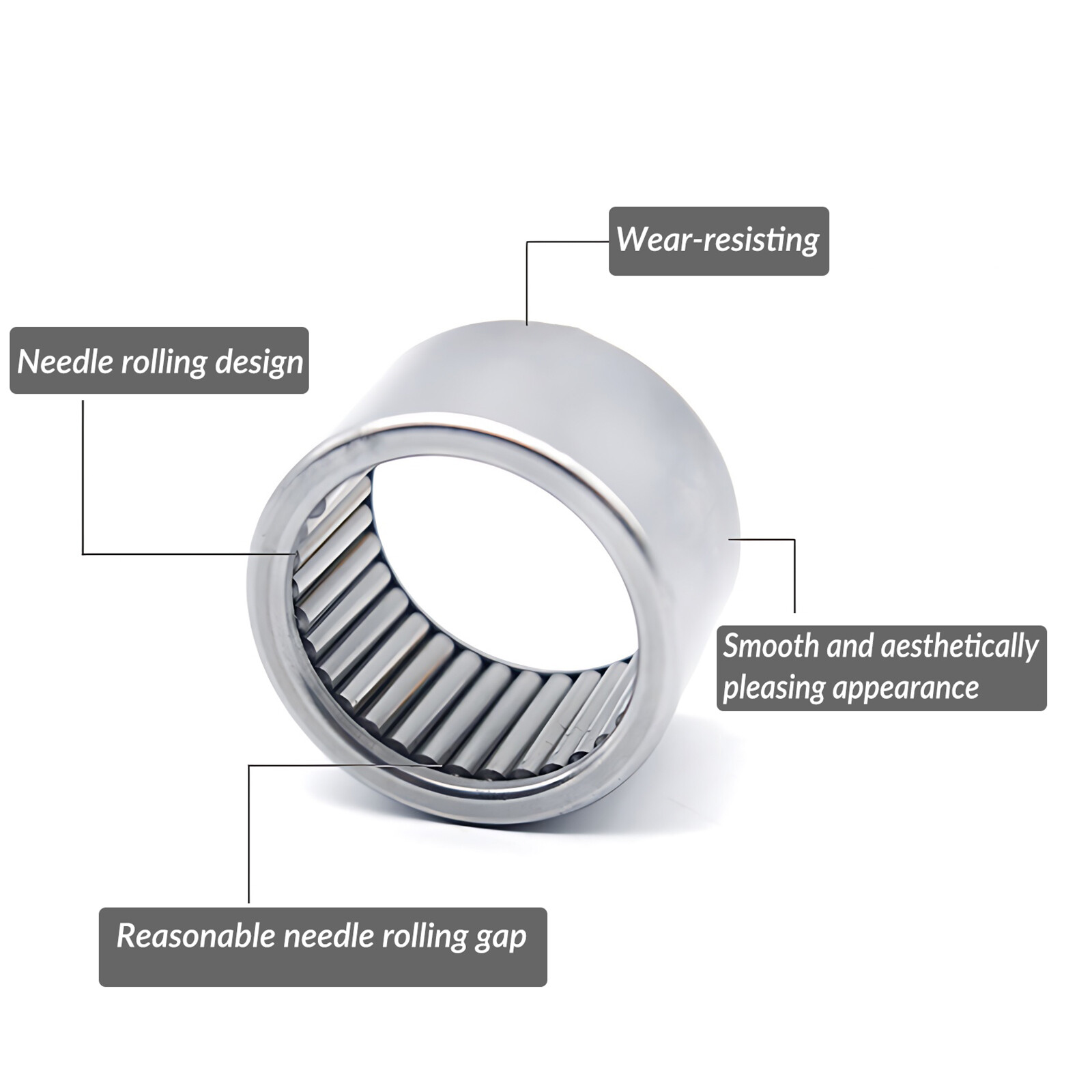 HK Bearing Needle Roller HK0408 – HK6032 – ALL SIZES -Drawn Cup Bearing Steel